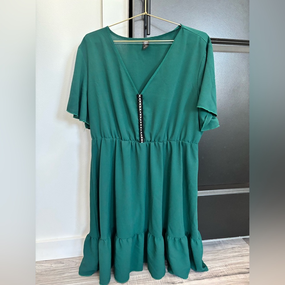 Ladies green dress